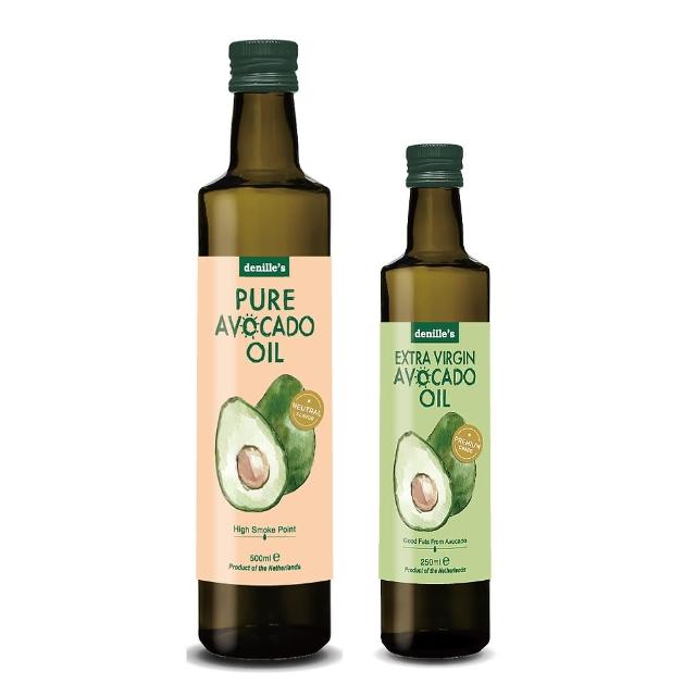 【denille’s picks】荷蘭原裝進口酪梨油+冷壓初榨酪梨油組(500ml*1+250ml*1)