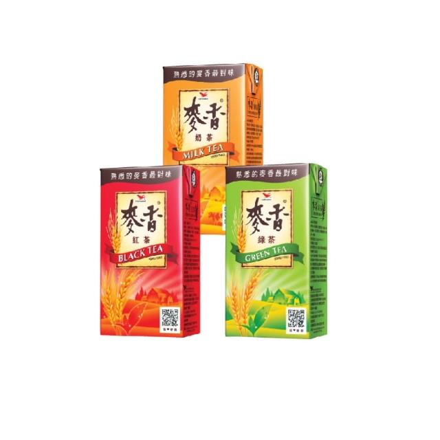 【麥香】300mlx3箱(共72入;任選紅茶/奶茶/綠茶)