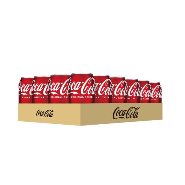 【Coca-Cola 可口可樂】易開罐330ml x2箱(共48入;24入/箱) (TQF微笑標章)