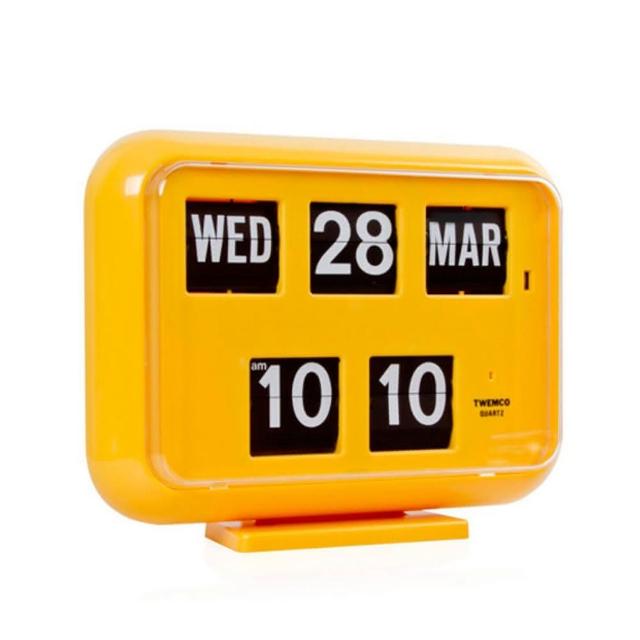【TWEMCO】QD-35 翻頁鐘 時鐘 英文萬年曆 桌放 壁掛(共6色)