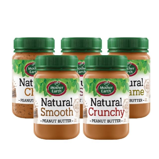 【壽滿趣】Mother Earth紐西蘭超級花生醬3入*380g(口味任選)