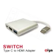【ZIYA】Switch 副廠 HDMI 視訊轉接線 4K(精緻流暢款)