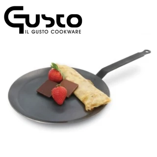 【GUSTO】20cm碳鋼無塗層法式薄餅淺底煎盤