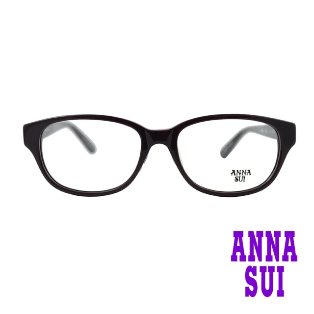 【ANNA SUI 安娜蘇】日系圖騰雕花造型光學眼鏡-花語深紫(AS582-701)