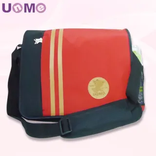 【UnMe】經典型橫式側背書包(磚紅色)