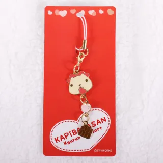 【Kapibarasan】水豚君愛心系列巧克力吊飾