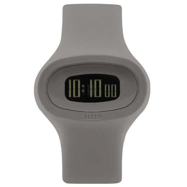 【ALESSI】清晰潮流電子腕錶-灰(AEAL25005)