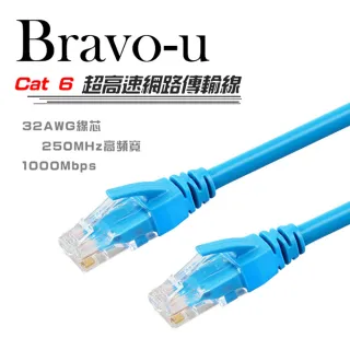 【Bravo-u】Cat6超高速傳輸網路線(20米)