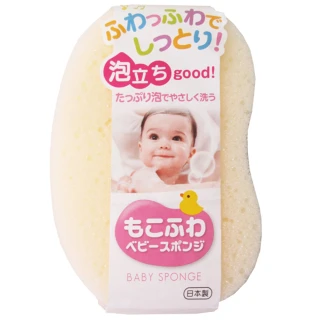 【日本TOWA】嬰兒超起泡沐浴海綿-四入組