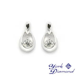 【約克鑽石】緣份圓形37分 I/VS2(14K金台耳環)