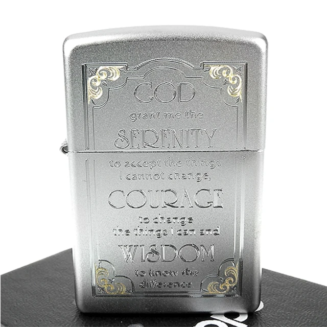 【ZIPPO】美系-Serenity Prayer-寧靜禱告文雕刻設計打火機