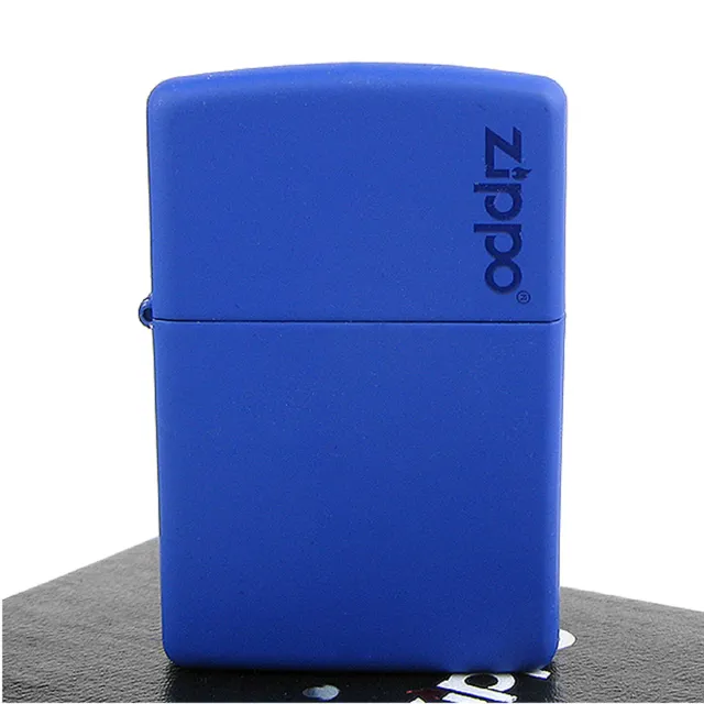 【ZIPPO】美系-LOGO字樣打火機-Royal Blue Matte寶藍烤漆