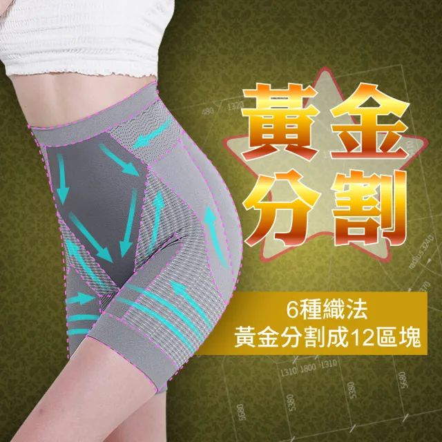 【JS 嚴選】輕體美學竹炭重機能超高腰塑身五分四角褲(超值倆件c02)