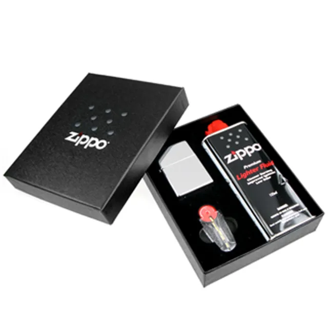 【ZIPPO】原廠禮盒組-附補充油-打火石(可搭配打火機購買)