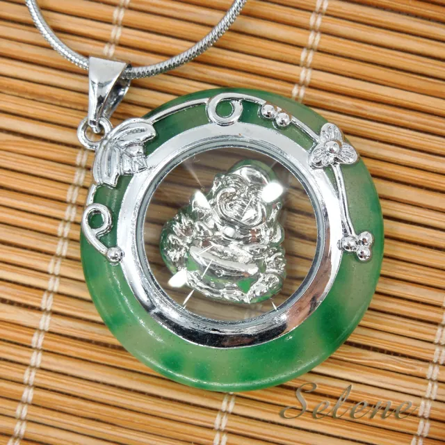 【Selene】笑口常開轉運彌勒墜(馬來玉)