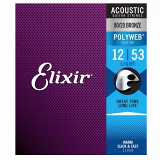 【ELIXIR】POLYWEB EXXF-11050 民謠吉他套弦 12-53