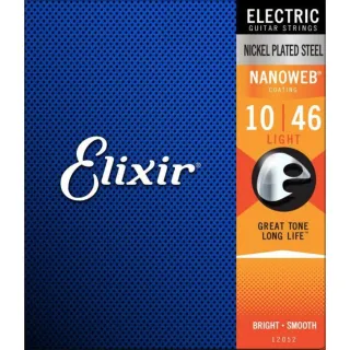 【ELIXIR】NANOWEB EXXG-12052 電吉他套弦 10-46(原廠公司貨 商品保固有保障)