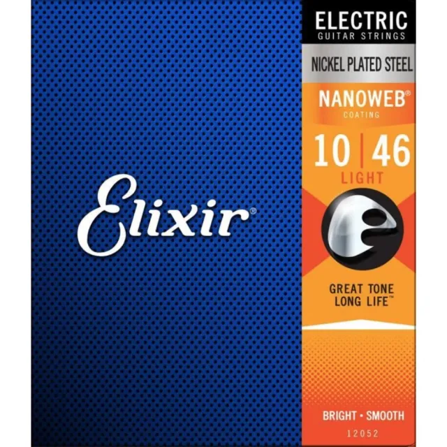 【ELIXIR】NANOWEB EXXG-12052 電吉他套弦 10-46(原廠公司貨 商品保固有保障)