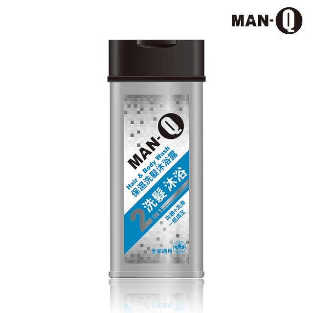 【MAN-Q】2in1保濕洗髮沐浴露(350mlx1入)