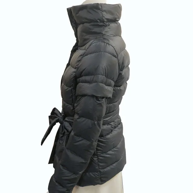 【MAX MARA】WEEKEND系列長版腰身輕量羽絨外套(黑色)