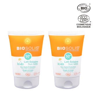 【歐洲有機Biosolis】碧麗詩寶貝高效防曬乳SPF 50+/50ml*2(碧麗詩有機防曬組合特價)