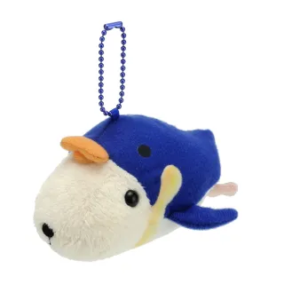 【kapibarasa】水豚君海洋便裝系列公仔吊飾(懷特小姐)
