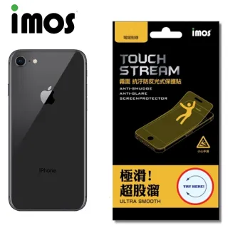 【iMos】Apple iPhone 8(Touch Stream 霧面背面保護貼)