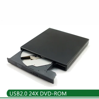 USB 2.0 外接式 DVD-ROM Combo機(DVD光碟機 可燒錄CD)