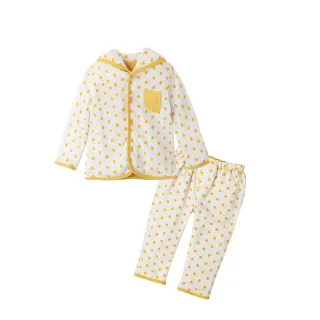 【baby童衣】任選 寶寶套裝 兩面穿優質風帽外套+九分長褲 37061(黃&點點)