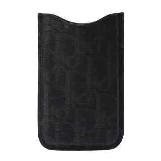 【Christian Dior】經典織紋Iphone Case Dlo手機套(黑968-BLK-GREY)