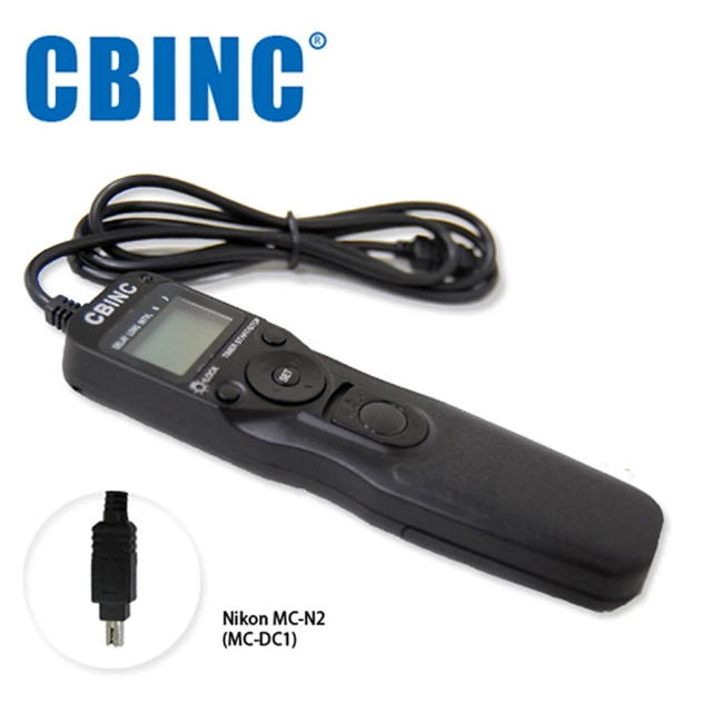【CBINC】N2 液晶定時快門線 相容 NIKON MC-DC1