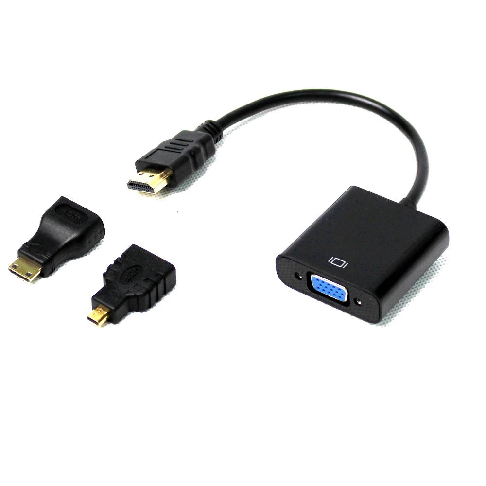 Tfriend 三合一hdmi 轉vga 轉換器含micro Mini Hdmi 轉接頭 附音源線 Momo購物網