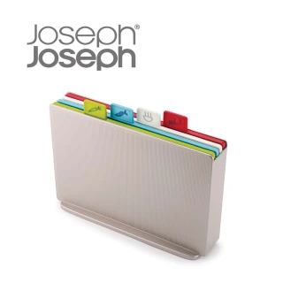 【Joseph Joseph】檔案夾止滑砧板組-雙面附凹槽(大銀)