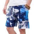 【NBL】L03371韓版鬆緊帶寬鬆印花休閒海灘短褲(寬鬆清涼舒適速乾印花休閒)