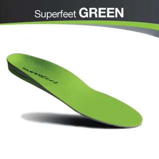 【美國SUPERfeet】健康慢跑登山健行多用途抑菌足弓鞋墊(綠色)
