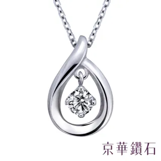 【京華鑽石】愛的垂墜 0.06克拉 10K鑽石項鍊