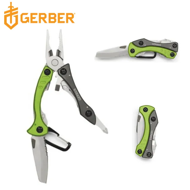 【Gerber】Crucial Tool 多功能輕量工具鉗(綠色30-000140 / 31-000238)