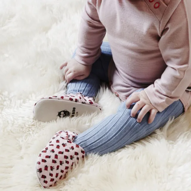 【POCONIDO】英國手工嬰兒鞋(粉紅小瓢蟲)