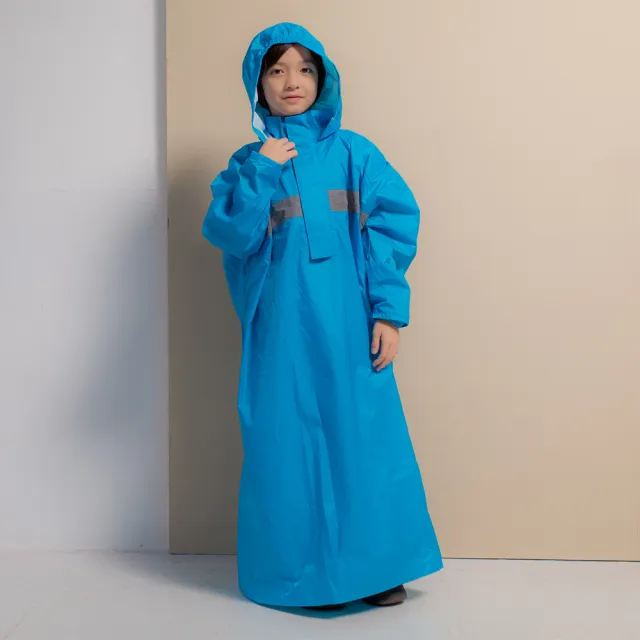 【BrightDay君邁雨衣】藏衫罩背背兒童背包太空連身式風雨衣(機車雨衣、戶外雨衣)