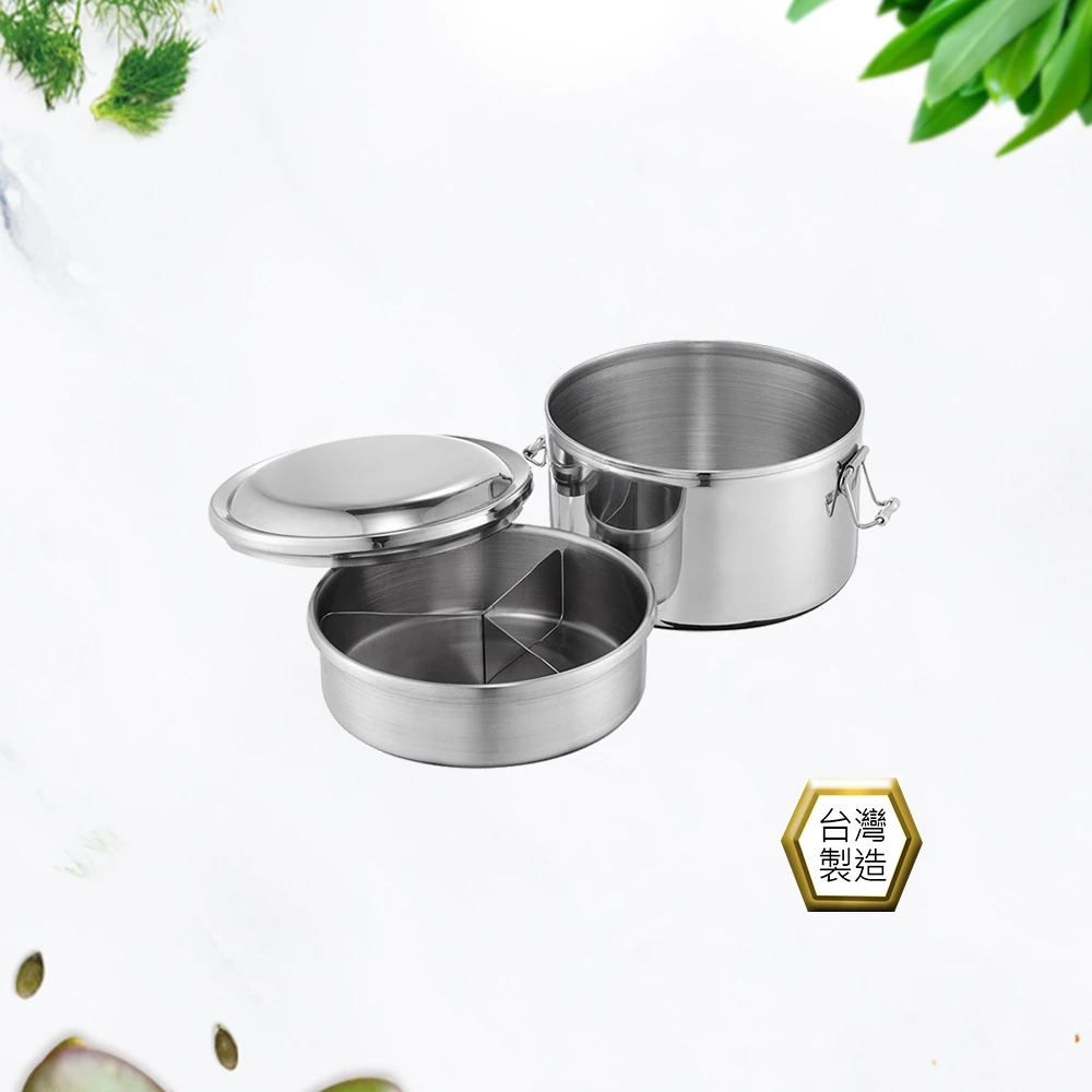Perfect 理想 極緻316雙層圓形便當盒 12cm 台灣製造 Momo購物網