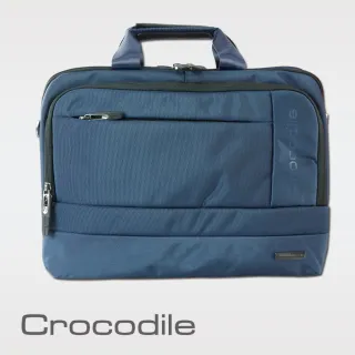 【Crocodile】Crocodile 鱷魚皮件 三用型公事包 0104-07810-黑灰藍三色(Biz 3.0 系列)