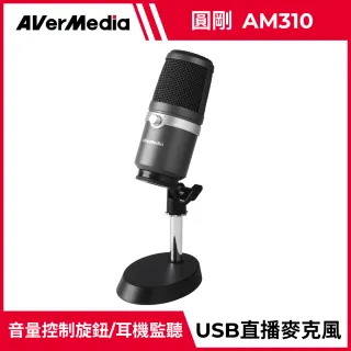 【圓剛】AM310 黑鳩 高音質USB麥克風 直播.演唱專用