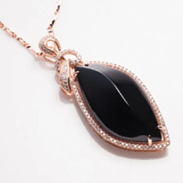 金玉滿堂】脂級天然和闐墨玉項鍊/墨碧玉手鐲(4款可選) - momo