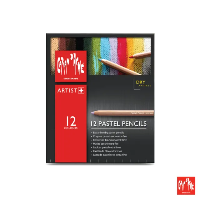 【CARAN d’ACHE】專業系列 粉彩色鉛筆PASTEL PENCIL(12色)