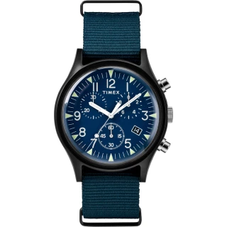 【TIMEX】天美時 MK1 潮流軍錶 三眼計時手錶(藍 TXTW2R67600)