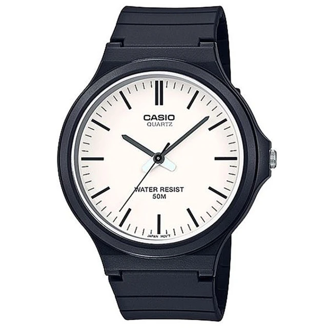 CASIO 卡西歐 簡約指針休閒錶-羅馬白面(MW-240-7E)