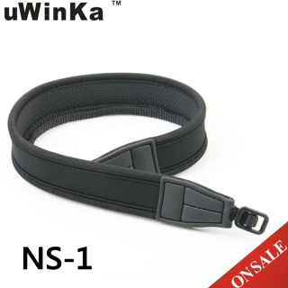 【uWinka】黑色窄版單眼相機減壓背帶 NS-1(減壓相機背帶 單眼相機揹帶)