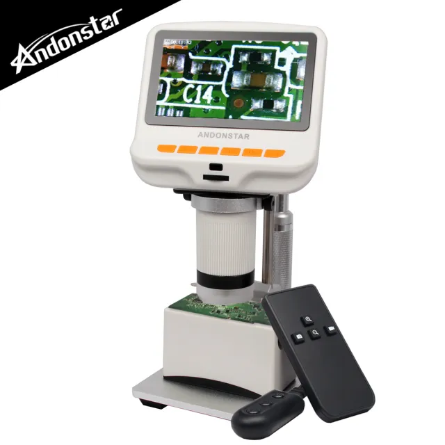 【Andonstar】4.3吋螢幕USB數位電子顯微鏡+LED底座平台(AD105S)/