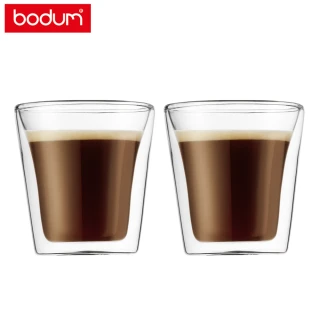 【Bodum】CANTEEN 雙層玻璃杯兩件組 100cc-2入
