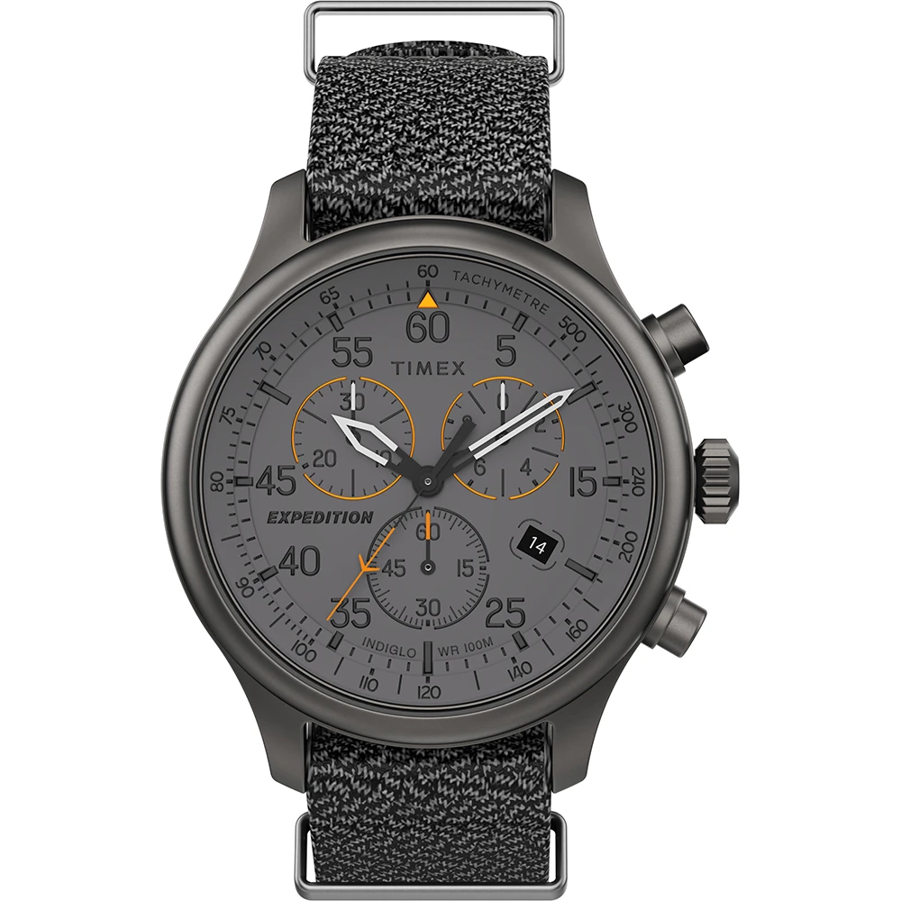 【TIMEX】天美時 遠征系列 三眼計時手錶(灰 TXTW2T72900)